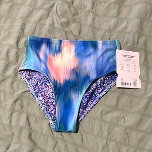 Athleta Girl colorful  Reversible Bikini Bottoms size 7 NWT